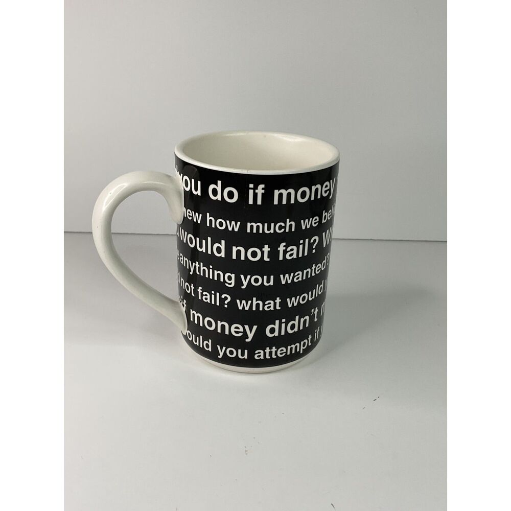 Inspirational Encouragement Coffee Mug Hallmark Cozy Gift Black Red Ceramic Cup